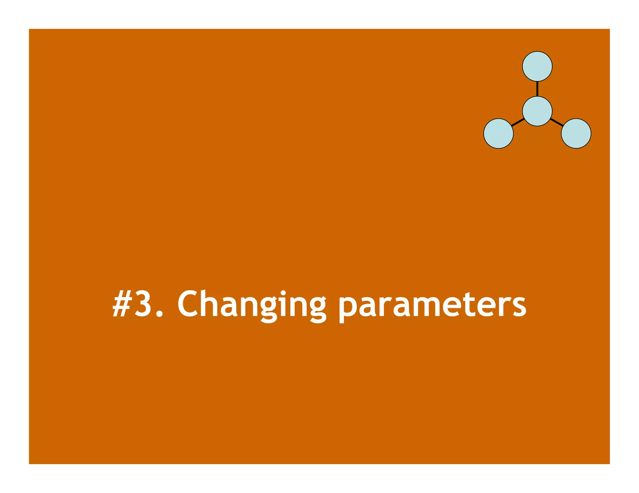#3. Changing parameters
 