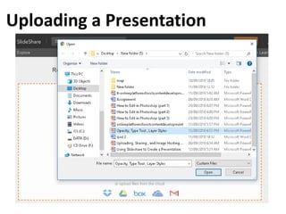 Uploading a Presentation
 