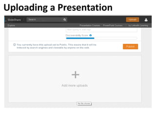 Uploading a Presentation
 