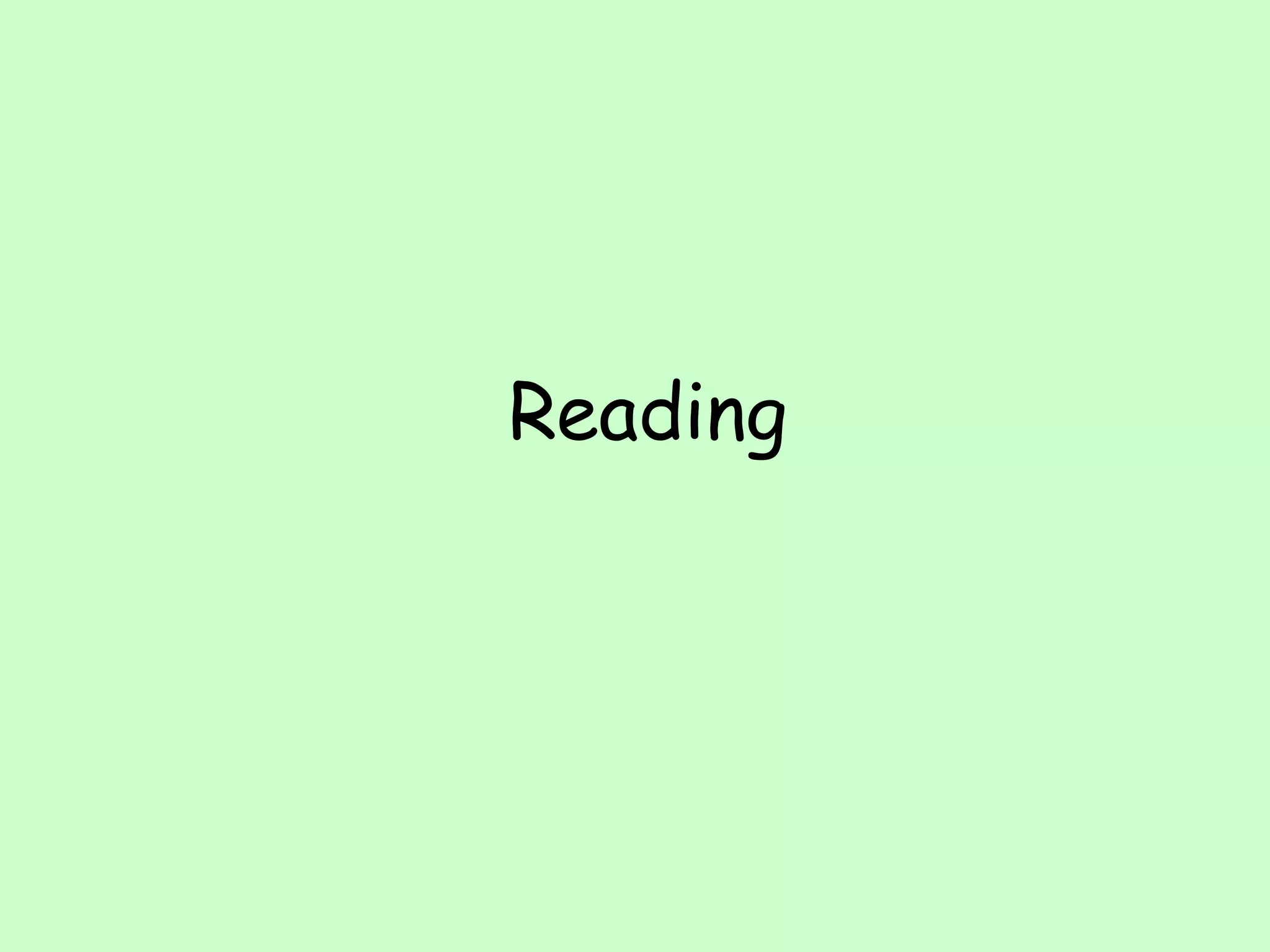 Reading 