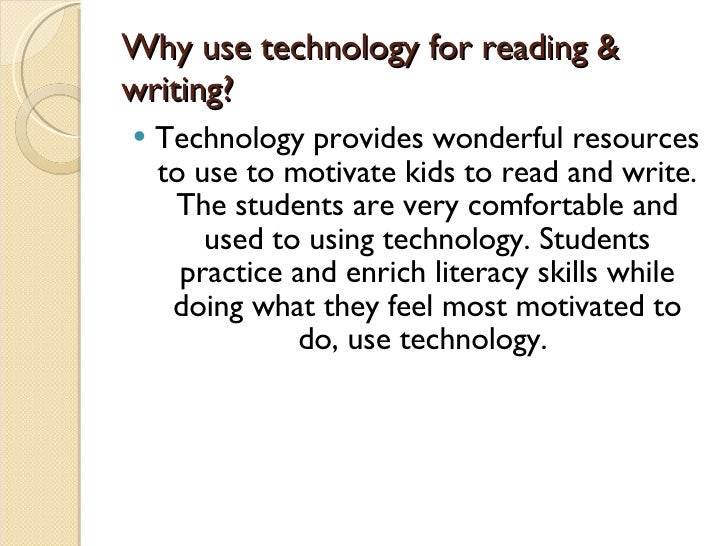 Using Technology To Encourage Reading And Writing