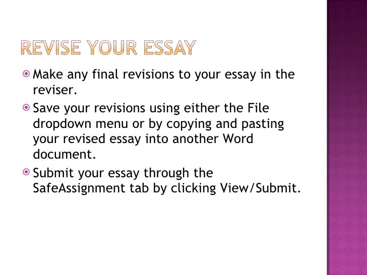 Essay revision service