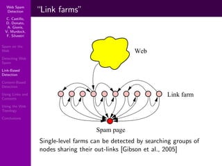 Using Topology to Identify Spam (SIGIR 2007)