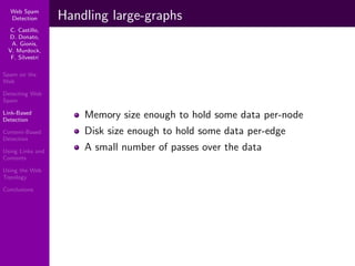 Using Topology to Identify Spam (SIGIR 2007)