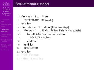 Using Topology to Identify Spam (SIGIR 2007)