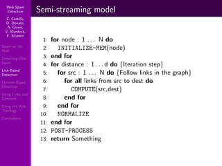 Using Topology to Identify Spam (SIGIR 2007)