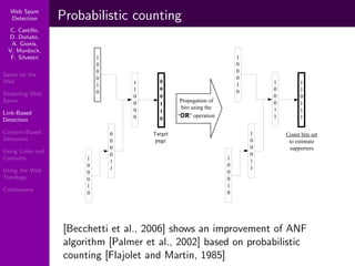 Using Topology to Identify Spam (SIGIR 2007)