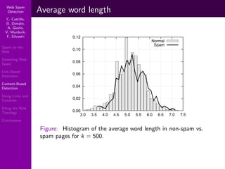 Using Topology to Identify Spam (SIGIR 2007)
