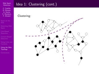Using Topology to Identify Spam (SIGIR 2007)