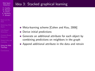Using Topology to Identify Spam (SIGIR 2007)