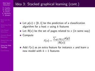Using Topology to Identify Spam (SIGIR 2007)