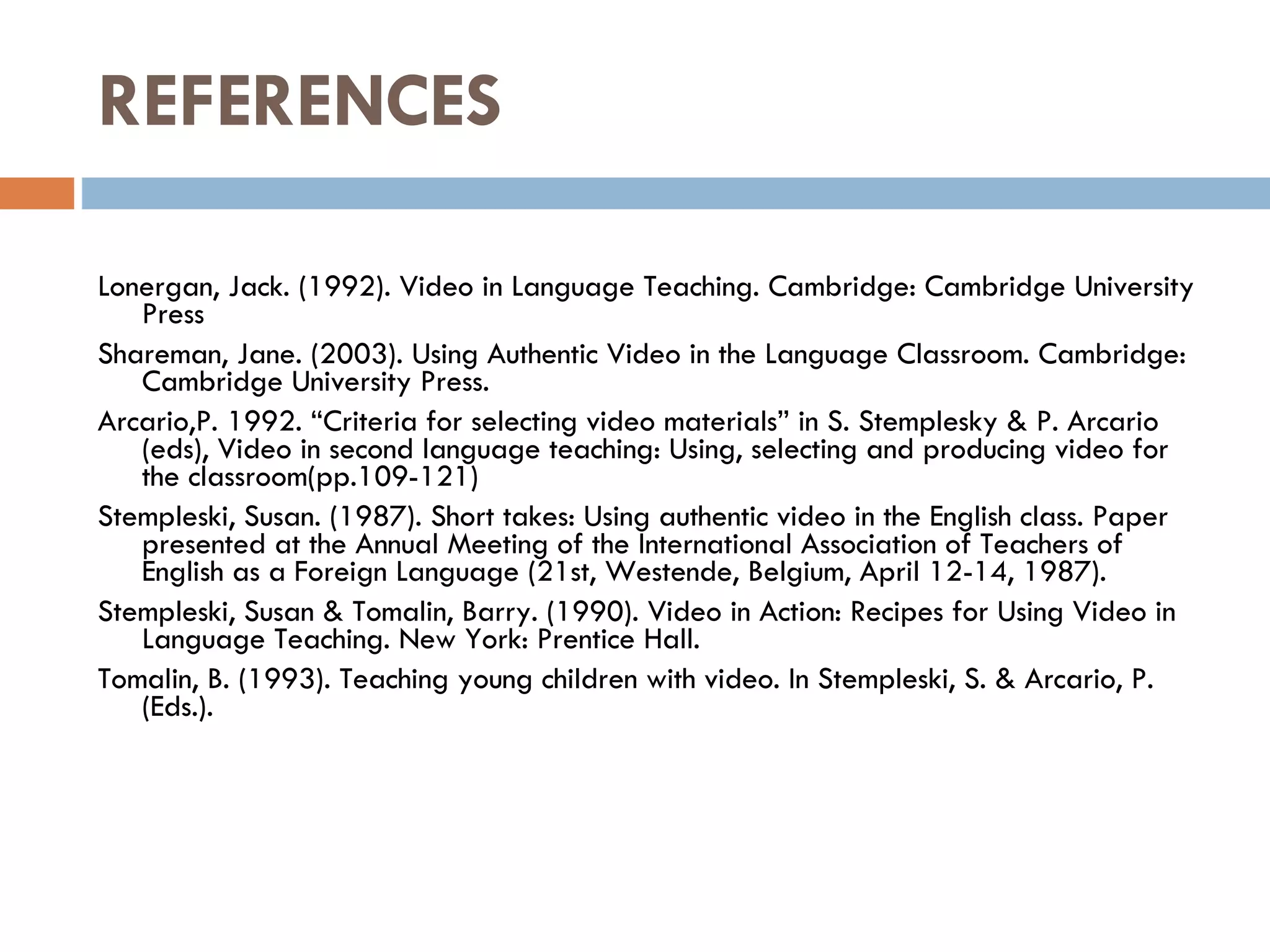 Using Video Clips | PPT