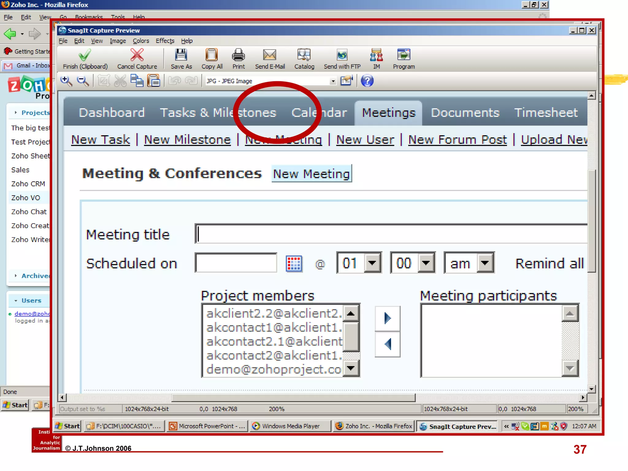 Zoho – ProjectMgmt  (WWW.ZOHOPROJECTS.COM) 