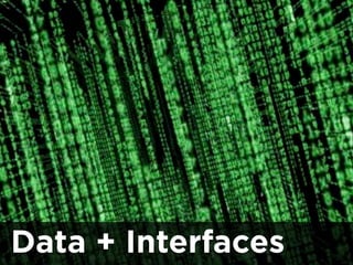 Was ist das Web?
Data + Interfaces
 