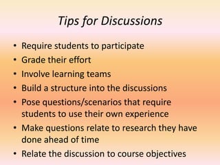 Biggest Challenge of Online InstructorsTo create an interactive learning environment allows us to expect more out of our students.  