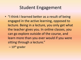 Technology increases potential for learning