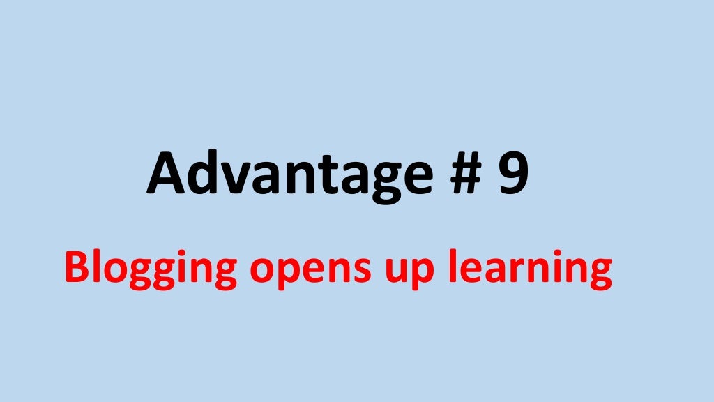 11 advantages of using a blog for teaching