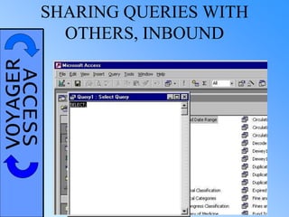 VOYAGERACCESSSHARING QUERIES WITH
OTHERS, INBOUND
 