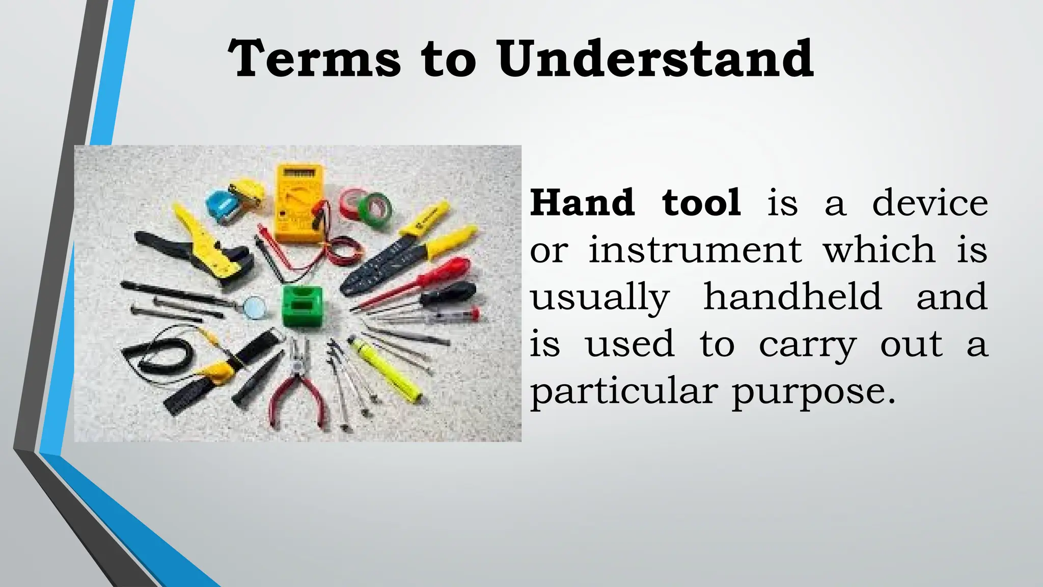 Using and Maintaining hand tools PPT.pptx | First Aid | Injuries