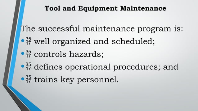 Using and Maintaining hand tools PPT.pptx | First Aid | Injuries