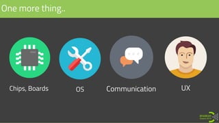 OS
One more thing..
Chips, Boards Communication UX
 
