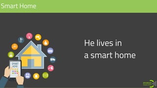 He lives in
a smart home
Smart Home
 