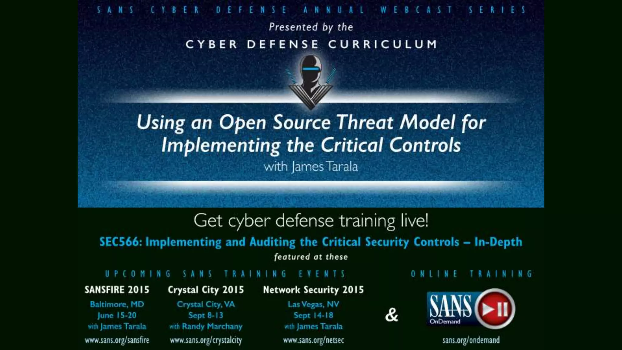 Using an Open Source Threat Model for Prioritized Defense