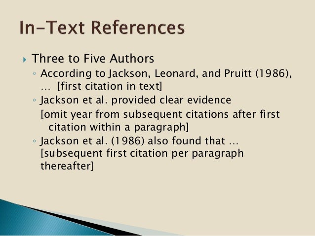 Using APA Style 2015