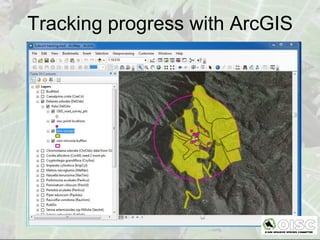 Tracking progress with ArcGIS
 