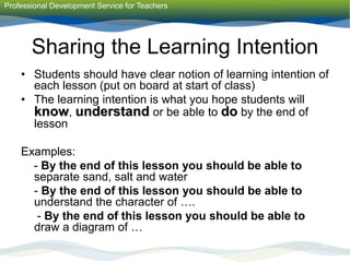 Using Assessment to Support Teaching and Learning.ppt