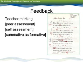 Using Assessment to Support Teaching and Learning.ppt