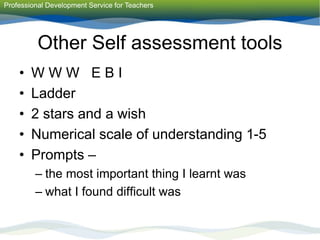 Using Assessment to Support Teaching and Learning.ppt