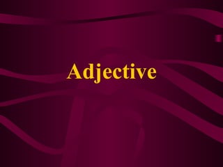 Adjective
