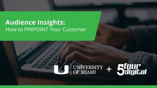 Audience Insights:
How to PINPOINT Your Customer
+
 