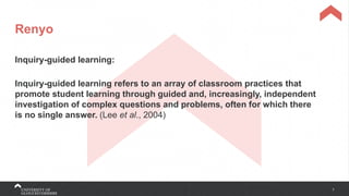 Using Authentic Inquiry as a Pedagogical Approach to Re-Engage and ...