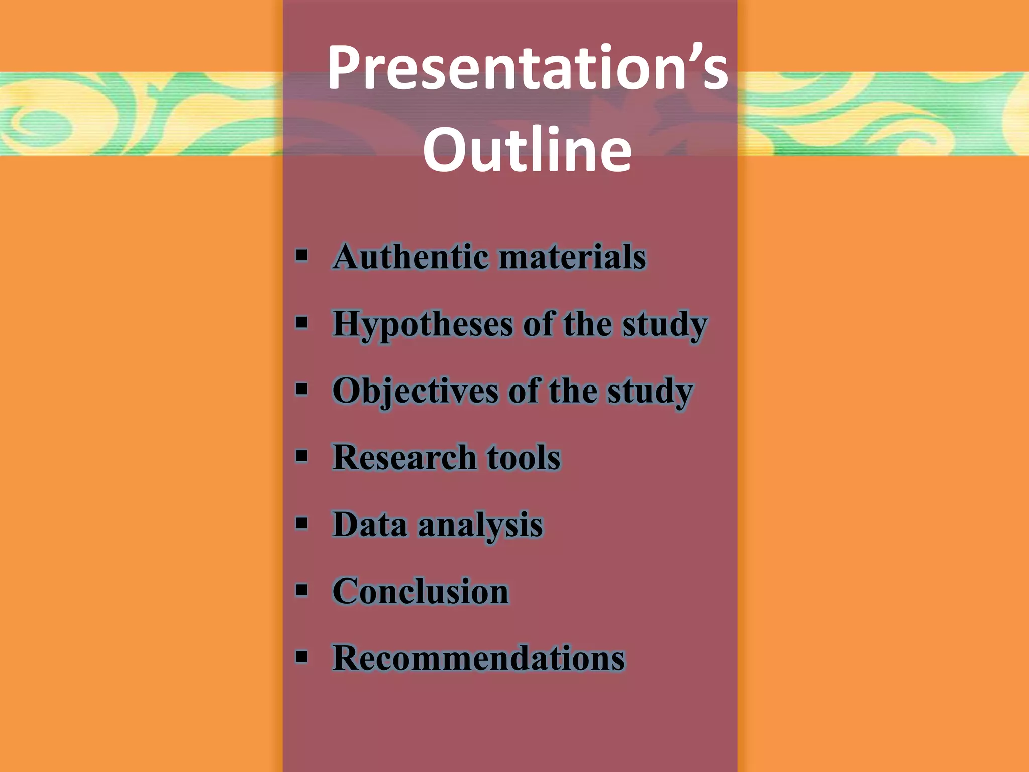 Using authentic materials in teaching second.foreign language