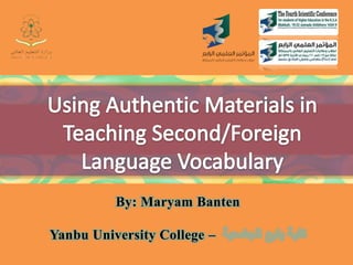 Using authentic materials in teaching second.foreign language ...