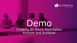 Using Azure Runbooks and Microsoft Flow to Automate SharePoint Tasks | PPTX