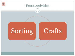 Extra Activities
Sorting Crafts
 