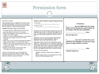 Permission form
 