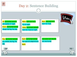 Day 2: Sentence Building
 