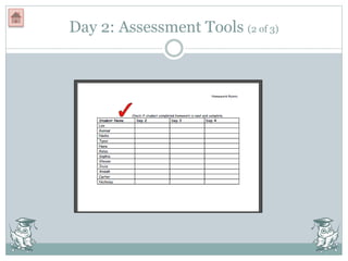 Day 2: Assessment Tools (2 of 3)
 
