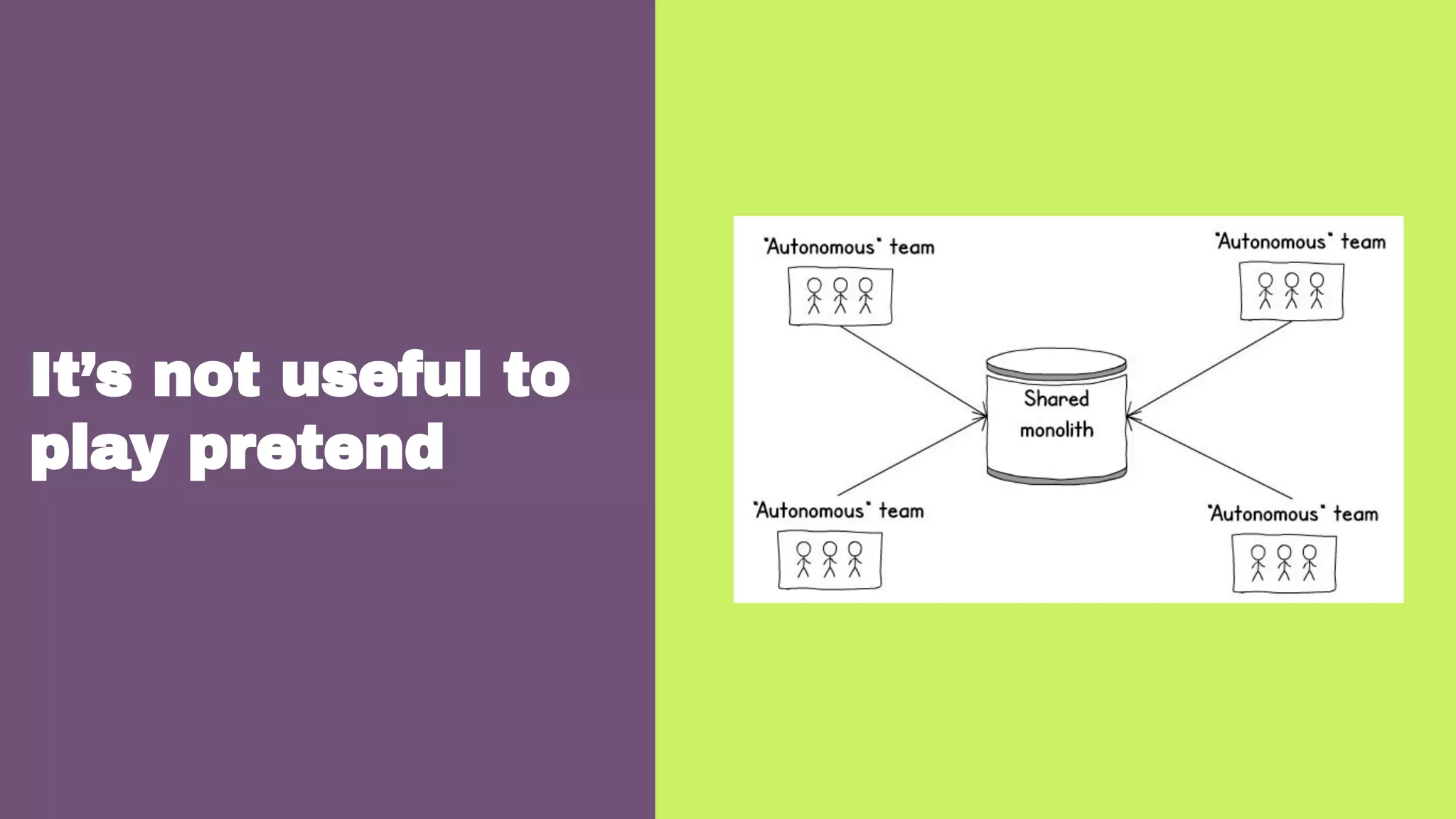 It’s not useful to
play pretend
 