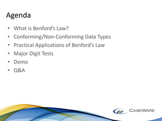 Using benford's law for fraud detection and auditing | PDF