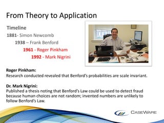 Using benford's law for fraud detection and auditing | PDF