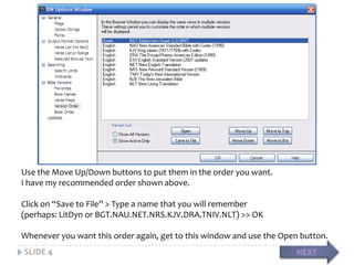 Using bibleworks to create your own interweaved text | PPTX