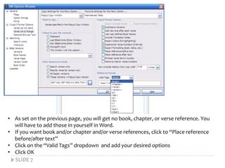 Using bibleworks to create your own interweaved text | PPTX