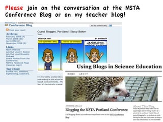 Using Blogs to Promote Science Literacy