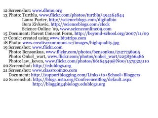 Using Blogs to Promote Science Literacy