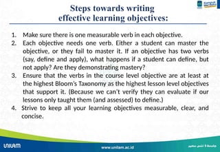 Mastering Bloom's Taxonomy for Effective Digital Learning Objectives | PPTX